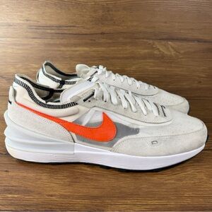 Nike Waffle One ‘White Picante Red’ DA7995-104 Suede Sneakers Men’s Size 14 Shoe